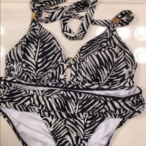 Victoria's Secret Lightly Padded Zebra Bikini